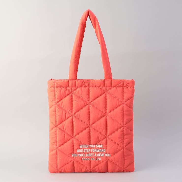 ロゴ刺繍 幾何柄 キルトトートバッグ | coen【women】 | 詳細画像14 