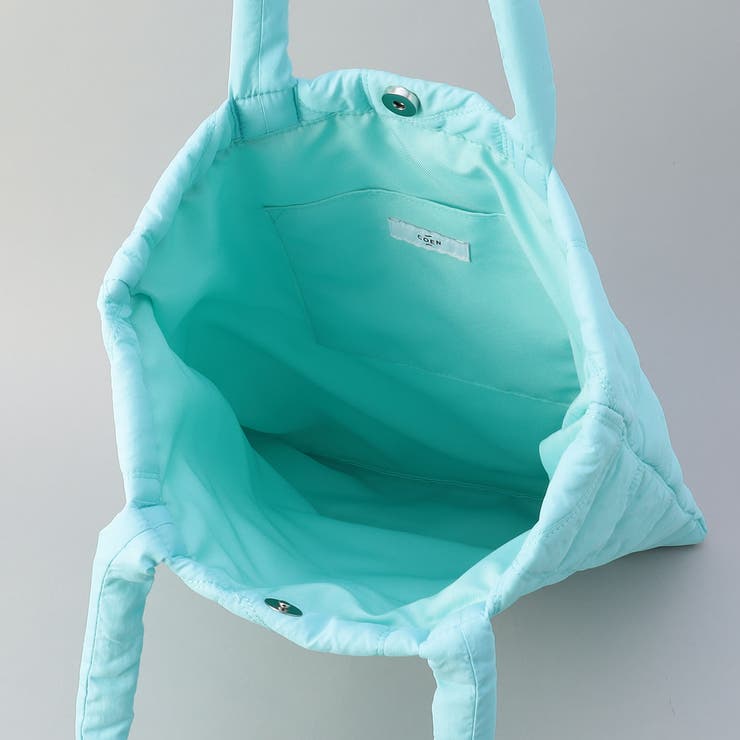 ロゴ刺繍 幾何柄 キルトトートバッグ | coen【women】 | 詳細画像17 