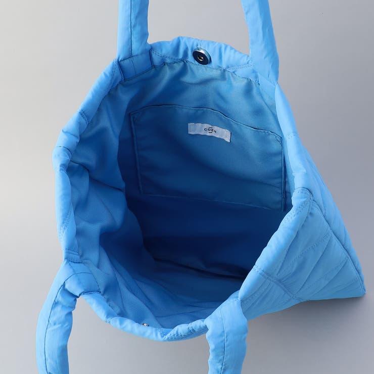 ロゴ刺繍 幾何柄 キルトトートバッグ | coen【women】 | 詳細画像19 