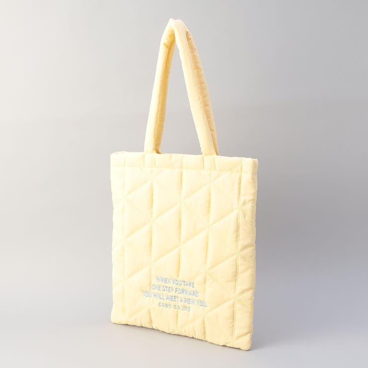 ロゴ刺繍 幾何柄 キルトトートバッグ | coen【women】 | 詳細画像4 