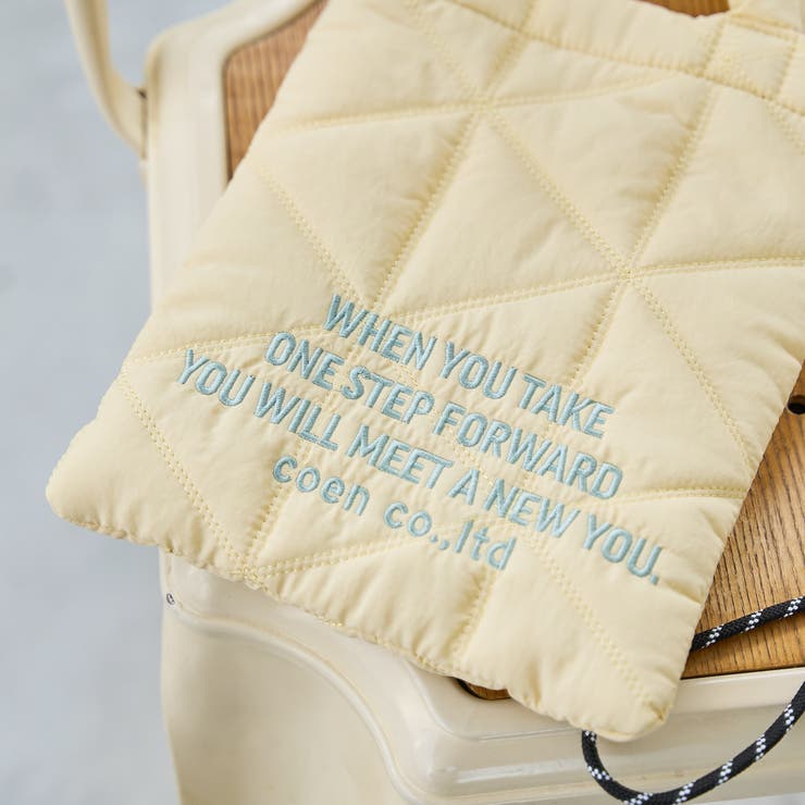 ロゴ刺繍 幾何柄 キルト2wayショルダーバッグ | coen【women】 | 詳細画像6 