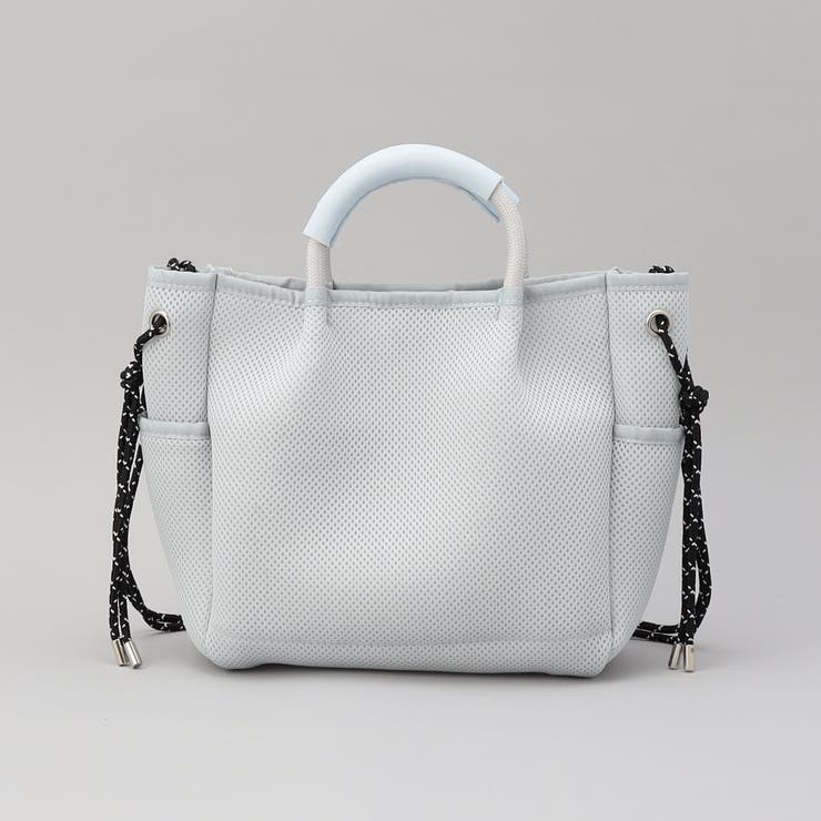 coen（コーエン）ロゴ刺繍 メッシュパフ2wayトートバッグ（Mサイズ） | coen【women】 | 詳細画像15 