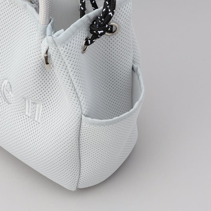 coen（コーエン）ロゴ刺繍 メッシュパフ2wayトートバッグ（Mサイズ） | coen【women】 | 詳細画像20 