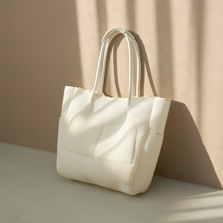 coen（コーエン）ロゴ刺繍 メッシュパフトートバッグ | coen【women】 | 詳細画像3 