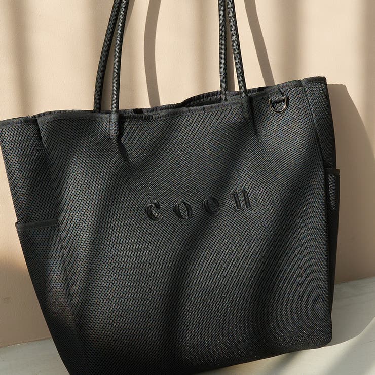 coen（コーエン）ロゴ刺繍 メッシュパフトートバッグ | coen【women】 | 詳細画像5 