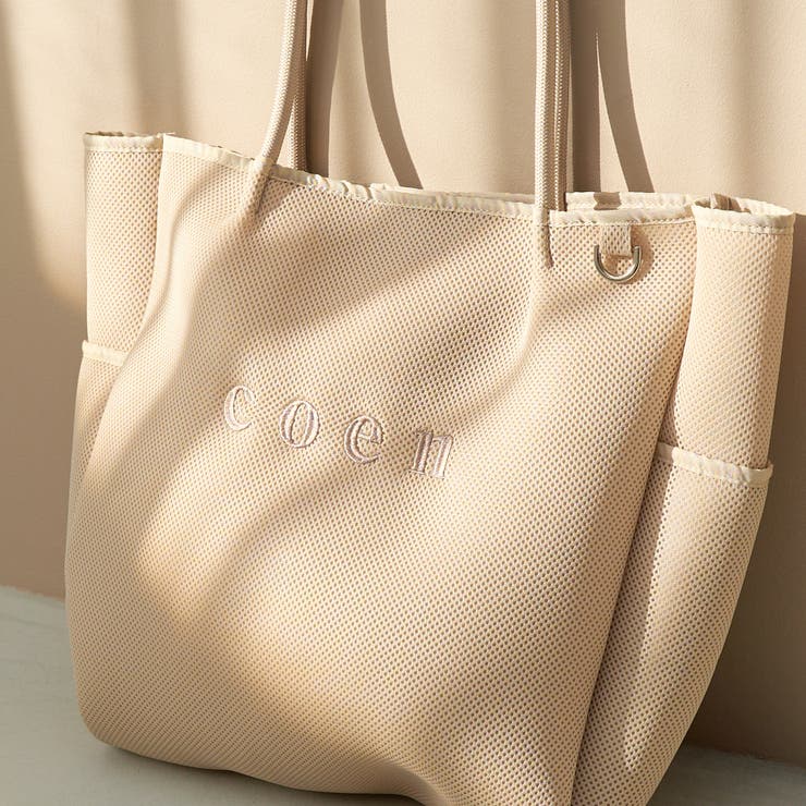 coen（コーエン）ロゴ刺繍 メッシュパフトートバッグ | coen【women】 | 詳細画像6 