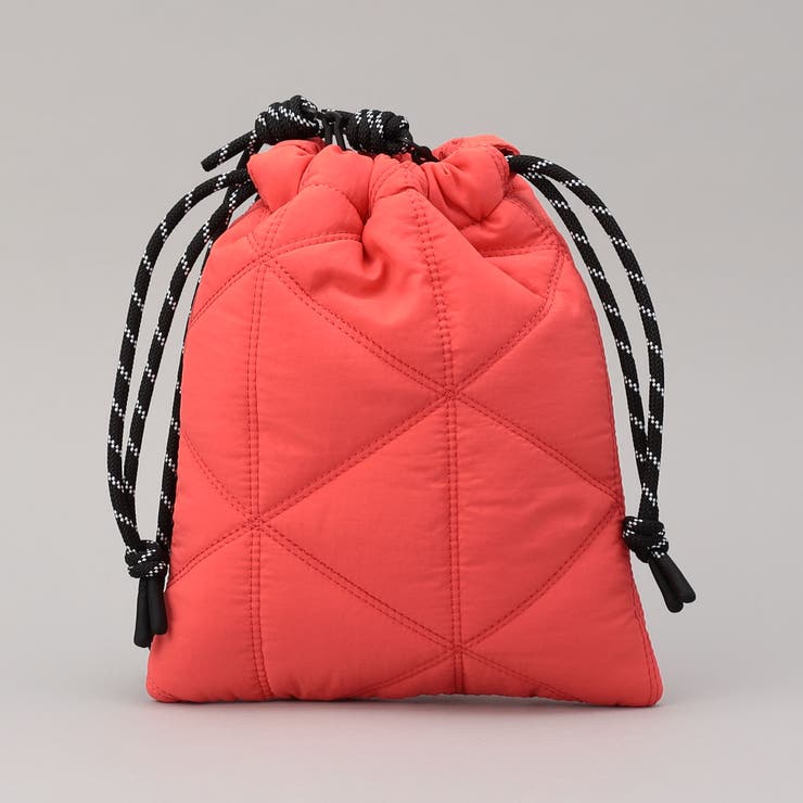 ロゴ刺繍 幾何柄 キルト巾着ショルダーバッグ（Sサイズ） | coen【women】 | 詳細画像15 