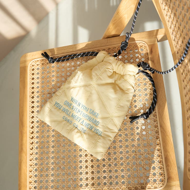 その他6 | ロゴ刺繍 幾何柄 キルト巾着ショルダーバッグ（Sサイズ） | coen【women】