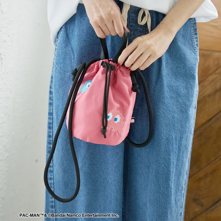 【PAC MAN(パックマン)別注】GHOSTデザイン ツイル巾着ショルダーバッ… | coen【women】 | 詳細画像2 