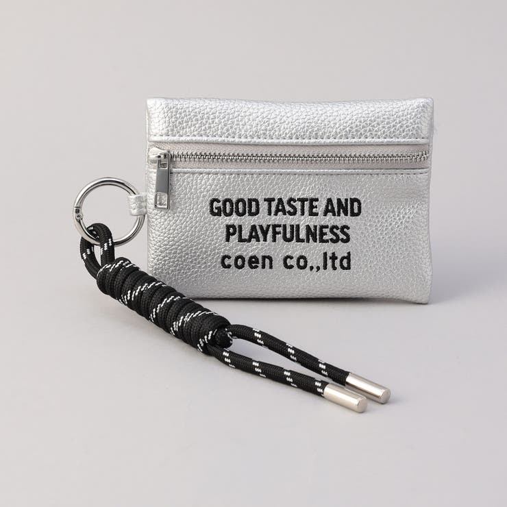 ロゴ刺繍 レザーライクカードケースキーホルダー | coen【women】 | 詳細画像7 