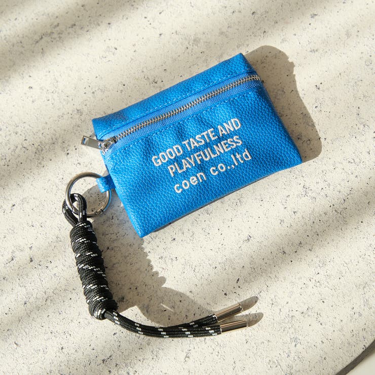 COBALT | ロゴ刺繍 レザーライクカードケースキーホルダー | coen【women】