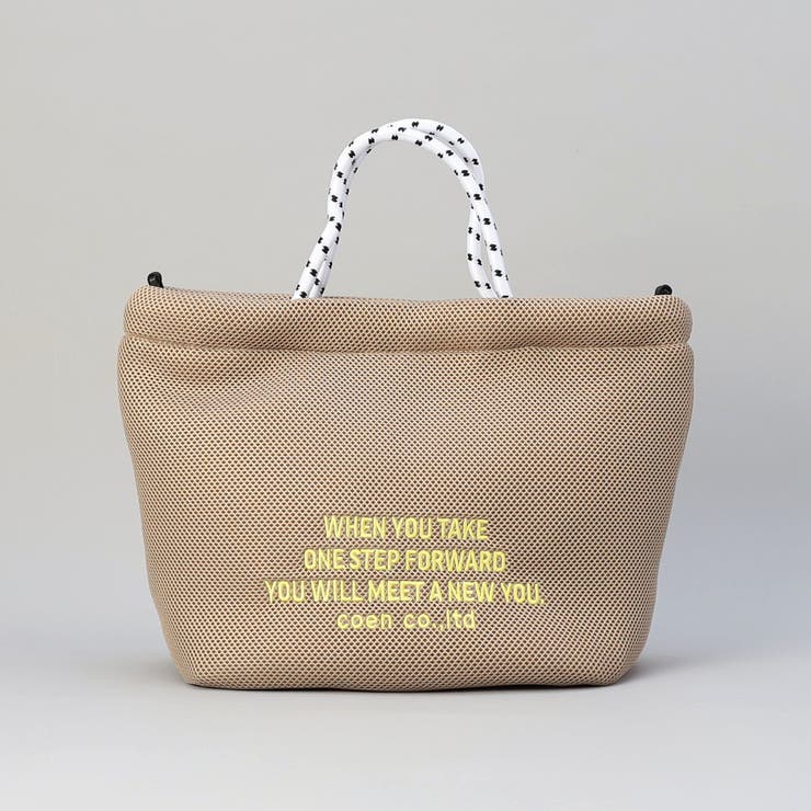 ロゴ刺繍 メッシュパフ2wayショルダーバッグ（Mサイズ） | coen【women】 | 詳細画像16 