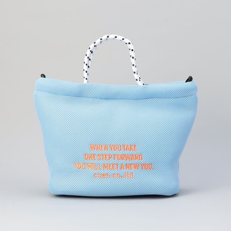 ロゴ刺繍 メッシュパフ2wayショルダーバッグ（Mサイズ） | coen【women】 | 詳細画像17 