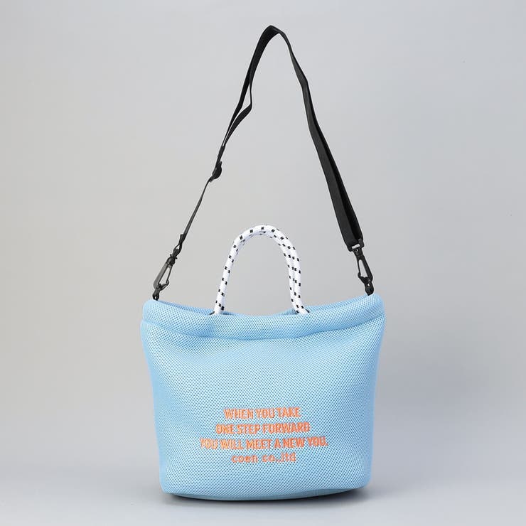 ロゴ刺繍 メッシュパフ2wayショルダーバッグ（Mサイズ） | coen【women】 | 詳細画像20 