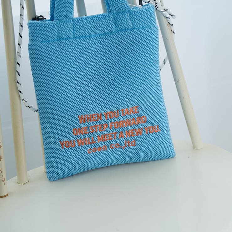ロゴ刺繍 メッシュパフ2wayショルダーバッグ | coen【women】 | 詳細画像15 