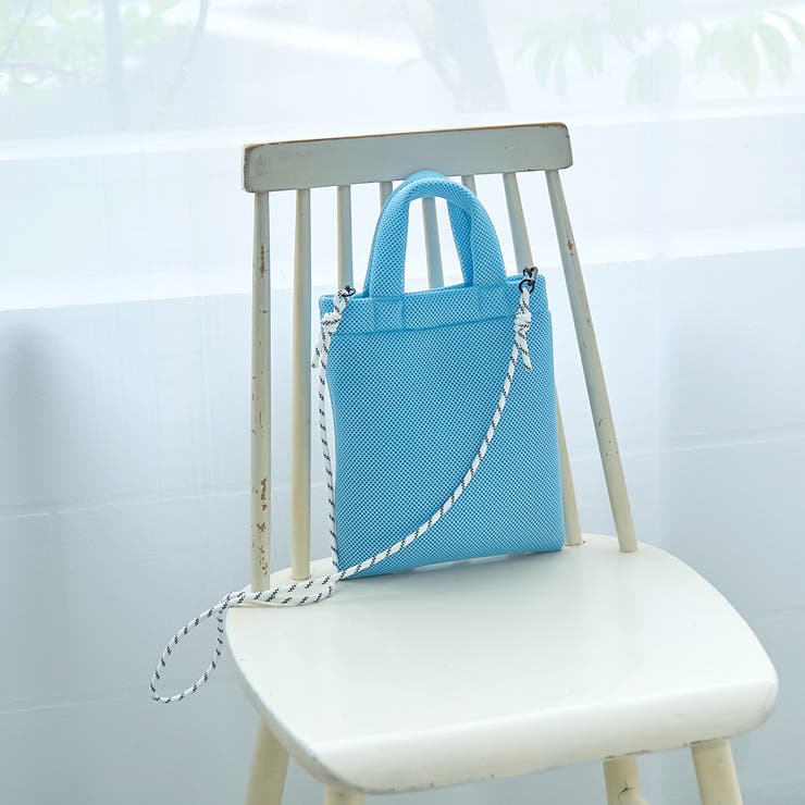 ロゴ刺繍 メッシュパフ2wayショルダーバッグ | coen【women】 | 詳細画像16 