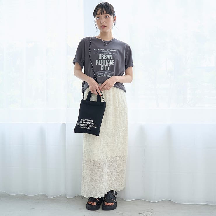 ロゴ刺繍 メッシュパフ2wayショルダーバッグ | coen【women】 | 詳細画像17 