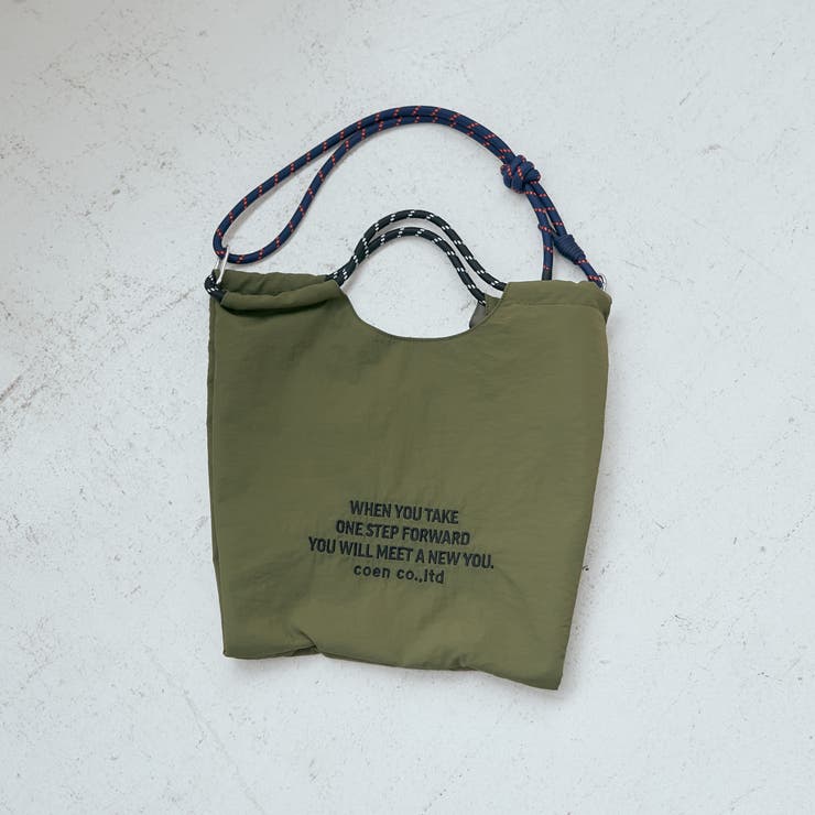 OLIVE | ロゴ刺繍 2wayパラコードトートバッグ | coen【women】