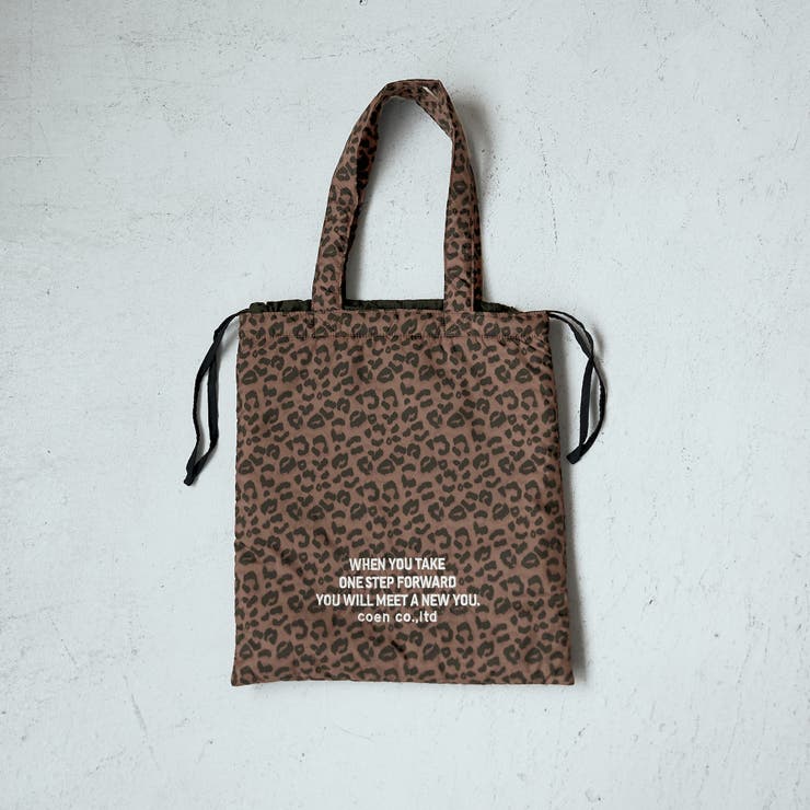 ロゴ刺繍 配色デザイン巾着トートバッグ | coen【women】 | 詳細画像21 