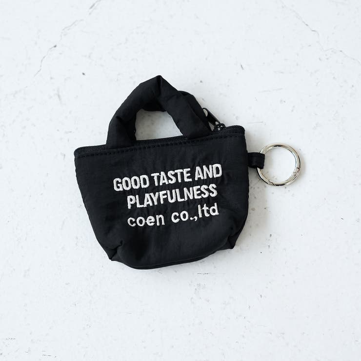 BLACK | 【再入荷・新色登場】ロゴ刺繍ミニポーチキーホルダー | coen【women】