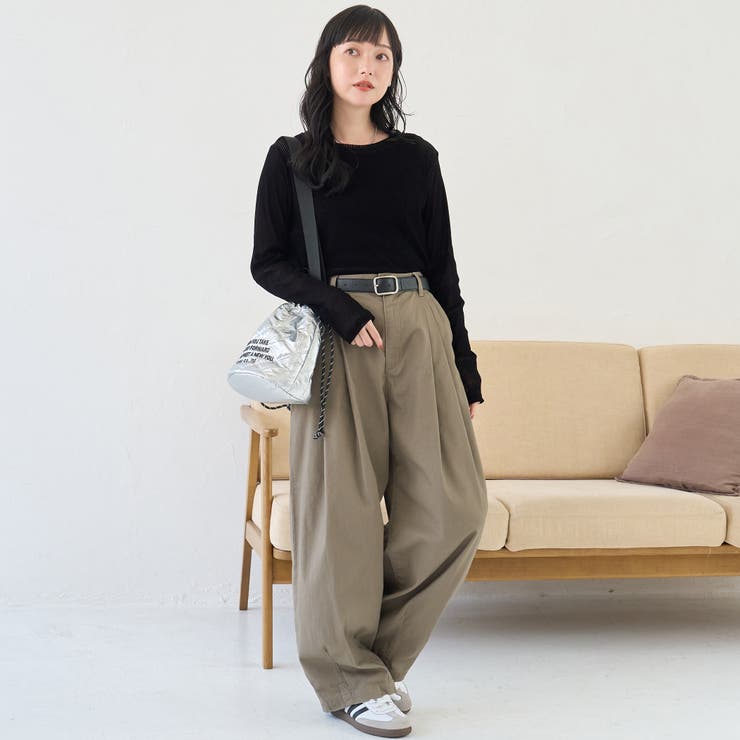 【新型登場】ロゴ刺繍キカキルト 2way巾着ショルダーバッグ | coen【women】 | 詳細画像3 