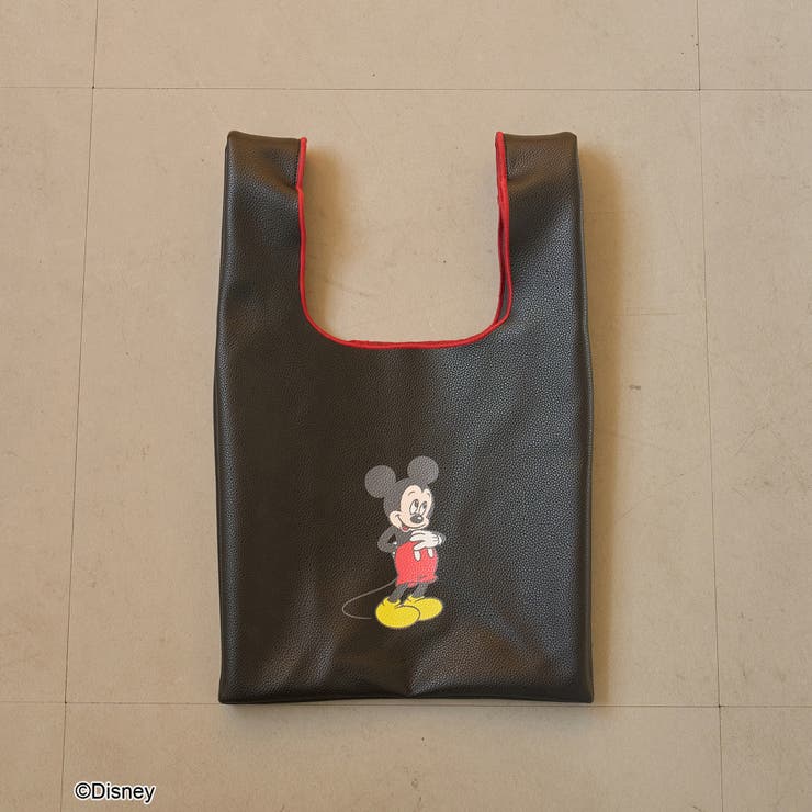 【MICKEY（ミッキー）/別注】配色パイピング レザーライクショッパーバッグ | coen【women】 | 詳細画像7 