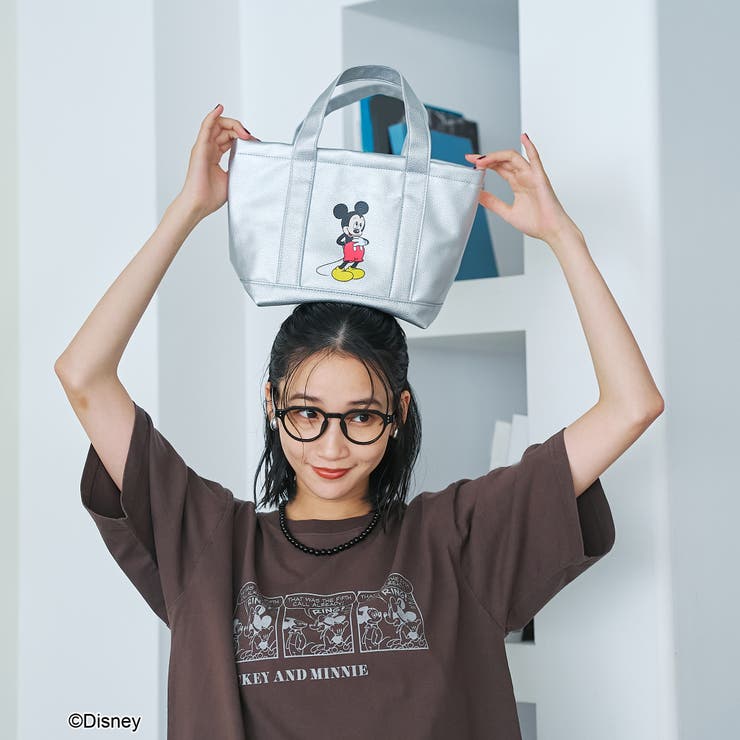【MICKEY（ミッキー）/別注】レザーライクミニトートバッグ | coen【women】 | 詳細画像1 