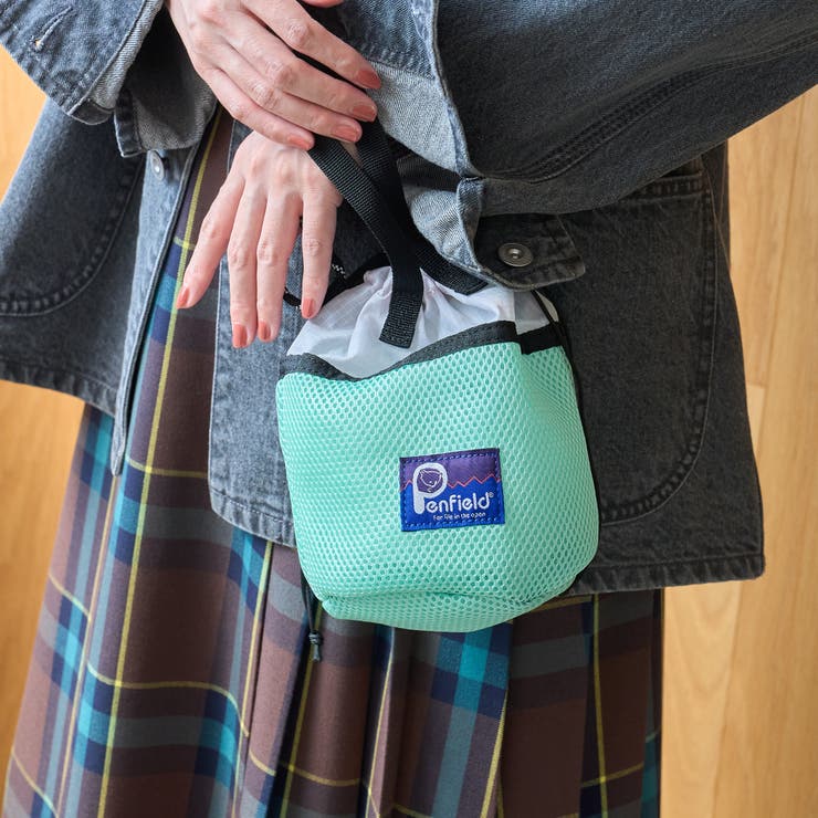 LIME | 【PenField（ペンフィールド）別注】 ドロストメッシュミニショルダーバッグ | coen【women】