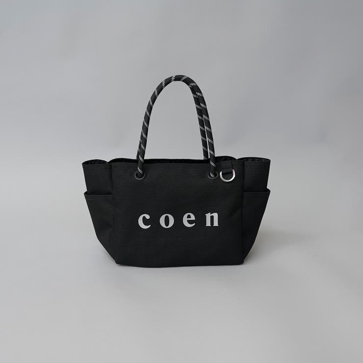 coen（コーエン）シルバーロゴ キャンバストートバッグ（Mサイズ） | coen【women】 | 詳細画像1 
