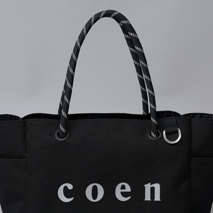 coen（コーエン）シルバーロゴ キャンバストートバッグ（Mサイズ） | coen【women】 | 詳細画像8 