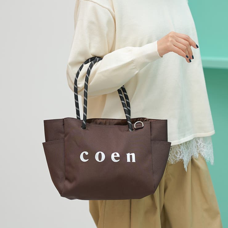 DK.BROWN | coen（コーエン）シルバーロゴ キャンバストートバッグ（Mサイズ） | coen【women】