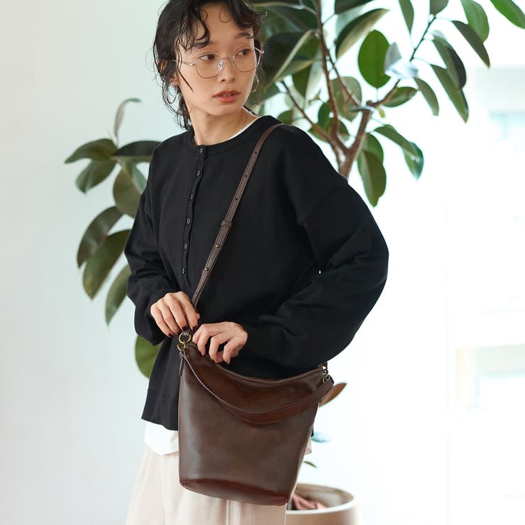 DK.BROWN | ヴィンテージライク 2wayバケットバッグ | coen【women】