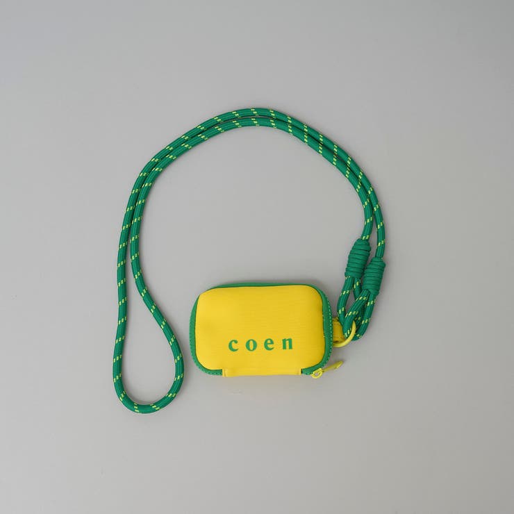 YELLOW | coen（コーエン）ロゴ ダイバーマルチポーチ（Sサイズ） | coen【women】