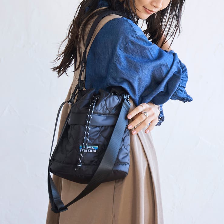 Parknik＞2WAYキルト巾着ショルダーバッグ[品番：COEW0006779]｜coen