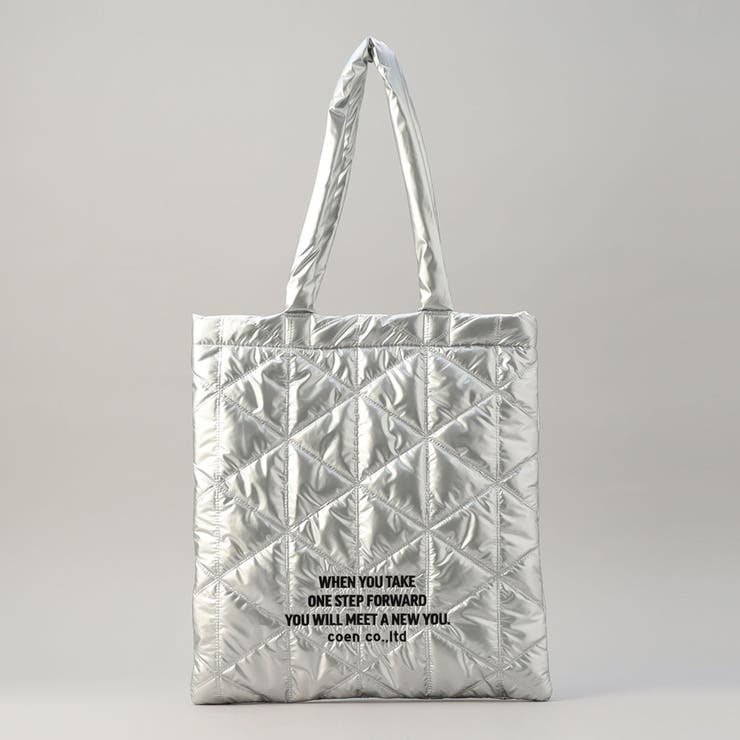 ロゴ刺繍 幾何柄 キルトトートバッグ | coen【women】 | 詳細画像13 