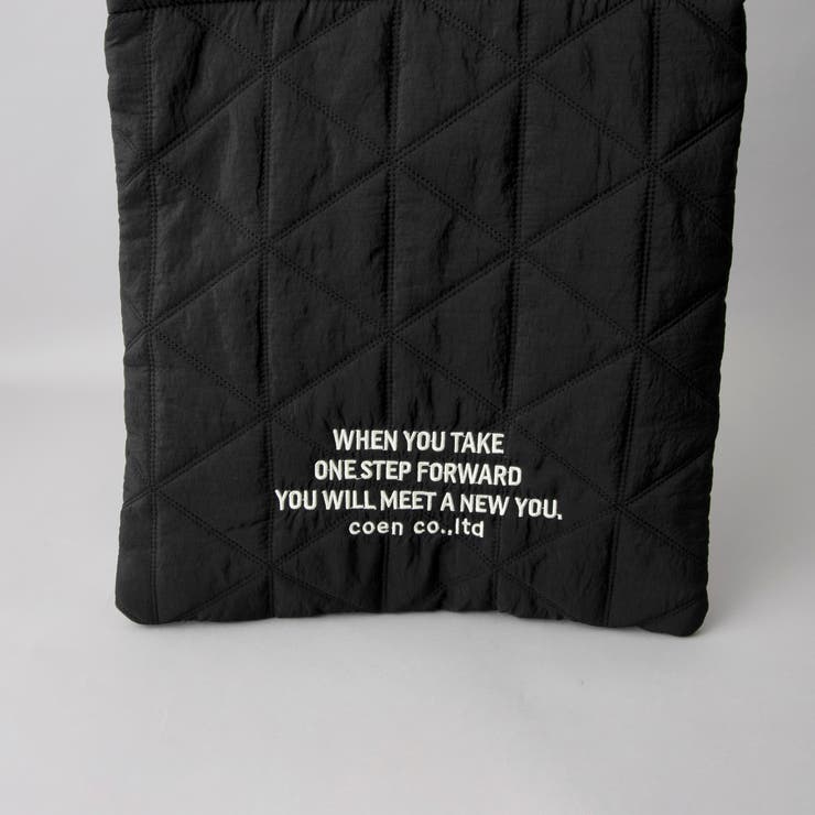 ロゴ刺繍 幾何柄 キルトトートバッグ | coen【women】 | 詳細画像42 