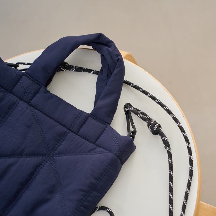 【新色追加】ロゴ刺繍 幾何柄 キルト2wayショルダーバッグ | coen【women】 | 詳細画像16 