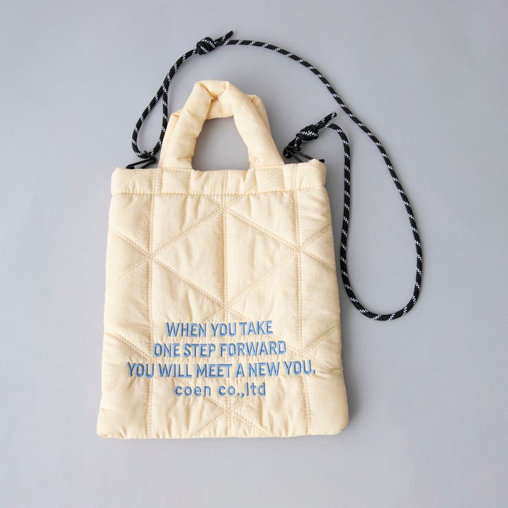 【新色追加】ロゴ刺繍 幾何柄 キルト2wayショルダーバッグ | coen【women】 | 詳細画像24 