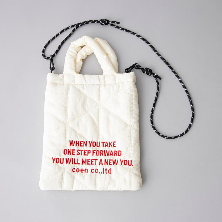 【新色追加】ロゴ刺繍 幾何柄 キルト2wayショルダーバッグ | coen【women】 | 詳細画像30 