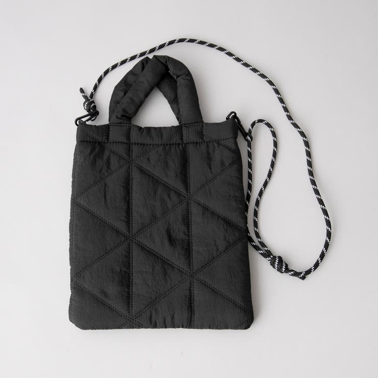 【新色追加】ロゴ刺繍 幾何柄 キルト2wayショルダーバッグ | coen【women】 | 詳細画像46 