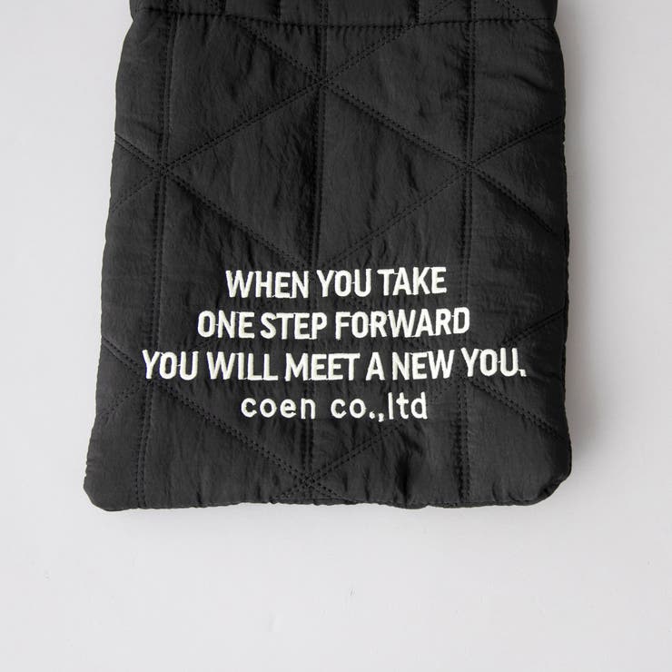 【新色追加】ロゴ刺繍 幾何柄 キルト2wayショルダーバッグ | coen【women】 | 詳細画像47 