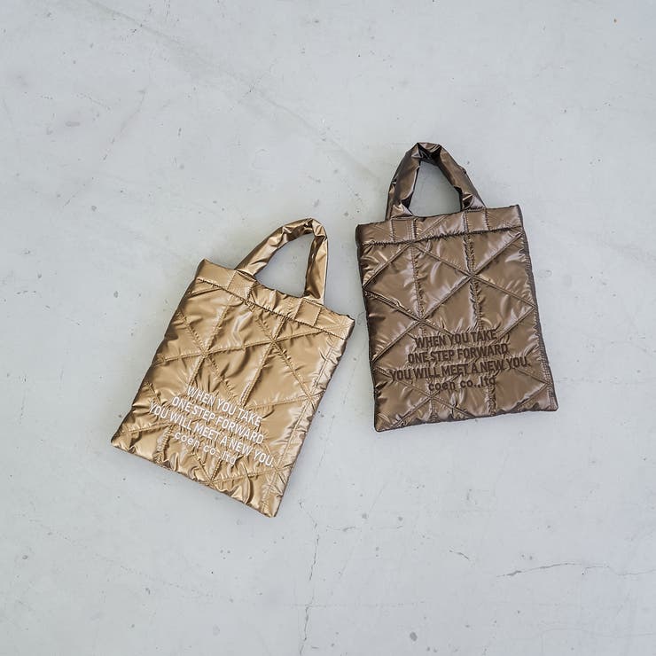 【新色追加】ロゴ刺繍 幾何柄 キルト2wayショルダーバッグ | coen【women】 | 詳細画像5 