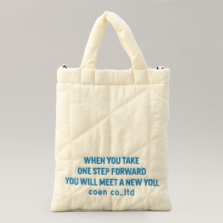 【新色追加】ロゴ刺繍 幾何柄 キルト2wayショルダーバッグ | coen【women】 | 詳細画像8 