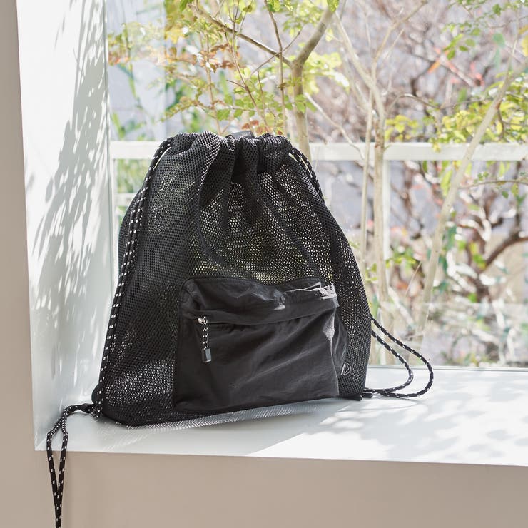 BLACK | 【C.mt】メッシュナップサック | coen【women】