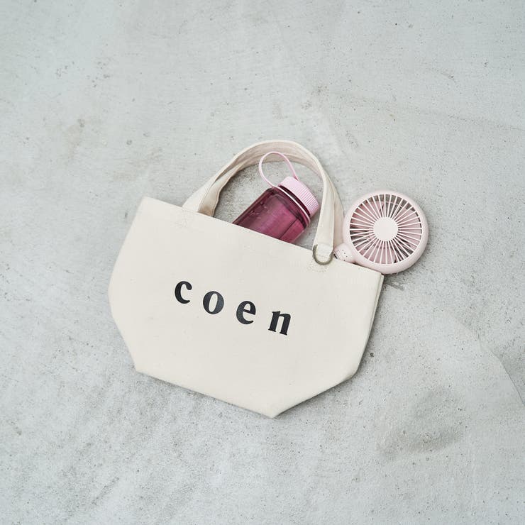 NATURAL | 【新色登場・追加】coen（コーエン） ロゴトートバッグ（Sサイズ） | coen【women】