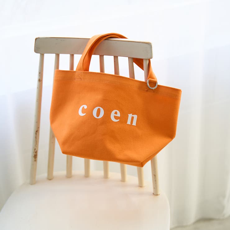 ORANGE | 【再入荷・新色登場】coen（コーエン） ロゴトートバッグ（Sサイズ） | coen【women】
