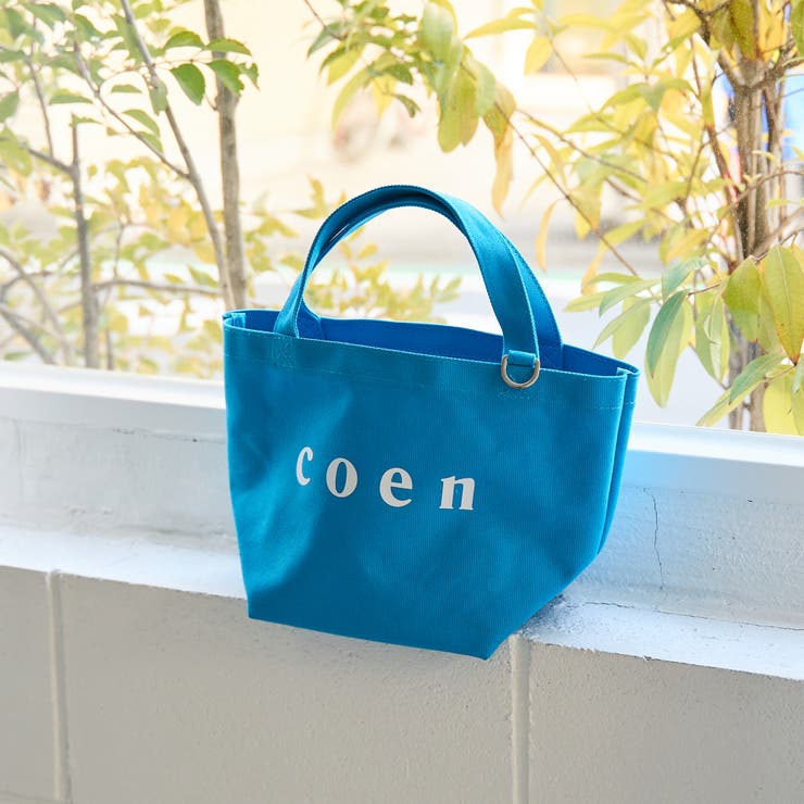 TURQUOISE | 【再入荷・新色登場】coen（コーエン） ロゴトートバッグ（Sサイズ） | coen【women】