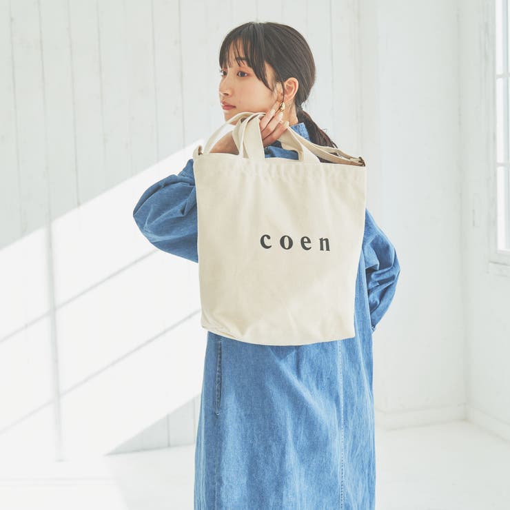 coen2WAYロゴトートバッグ[品番：COEW0004418]｜coen【women