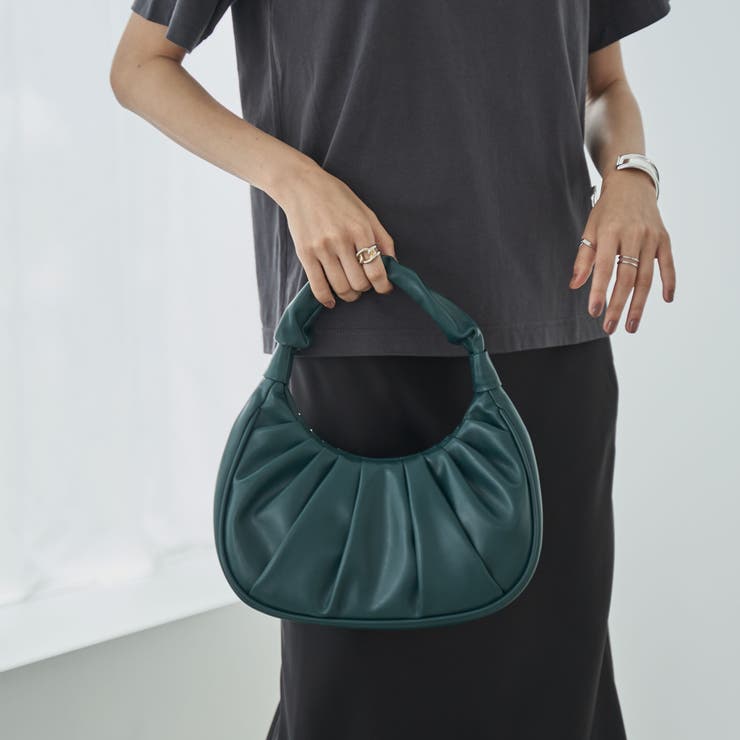 ハーフムーンギャザーハンドバッグ[品番：COEW0004584]｜coen