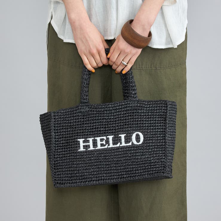 レタード刺繍ペーパートートバッグ | coen【women】 | 詳細画像2 